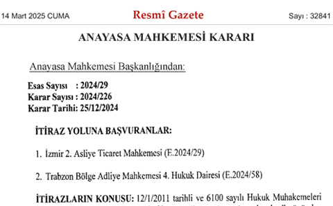 Anayasa Mahkemesi Kararı